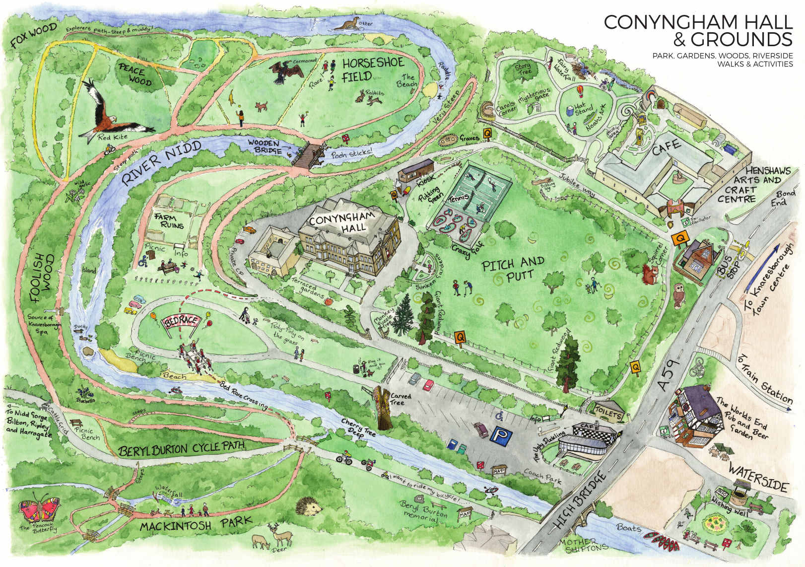 Conyngham Hall Map